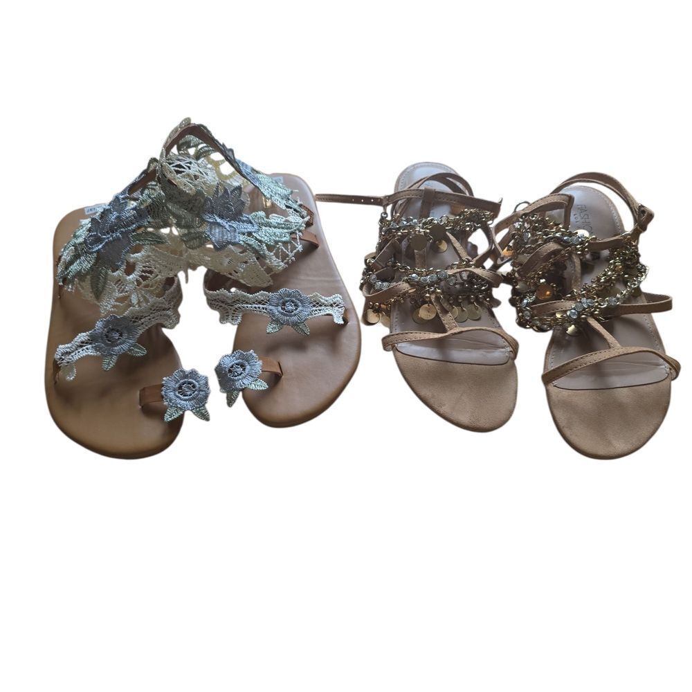 Elegant Women's Sandals with Embellishments